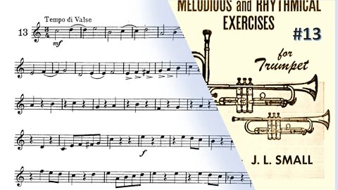 🎺🎺🎺 [TRUMPET ETUDE] Small 27 Melodical and Rhythmical exerc. forTrumpet- #13 por Helder Passinho Jr.