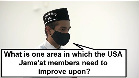 What is one area in which the USA Jama'at members need to improve upon??