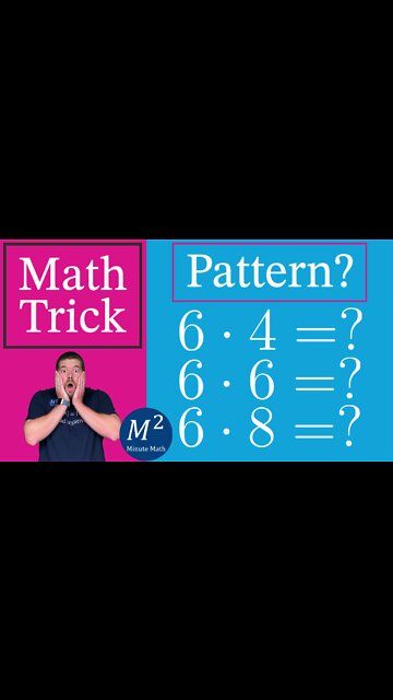 Multiplying 6 by 4, 6, and 8 - Minute Math Tricks - Part 25 #shorts