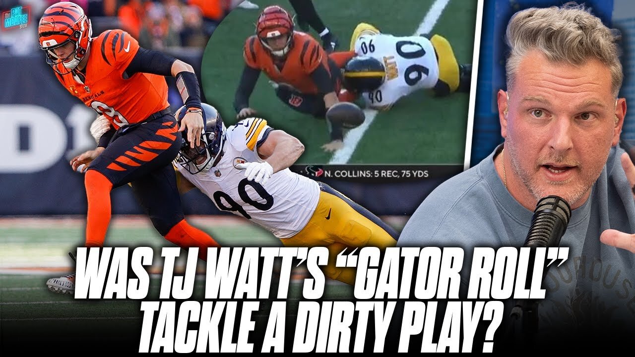 Was TJ Watt's "Gator Roll" Tackle On Joe Burrow A Dirty Move? | JJ Watt On The Pat McAfee Show