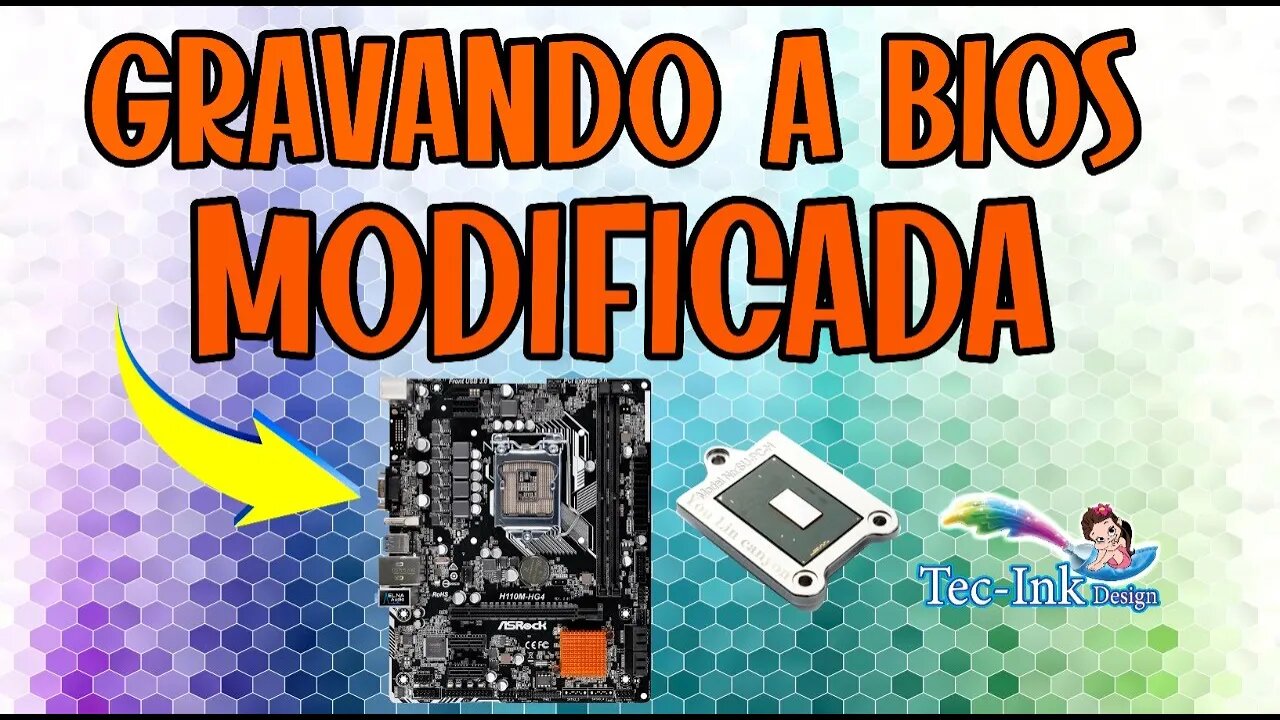 Regravação De BiosMod Na Placa Mãe Asrock H110M-HG4 P/ Usar Os Processadores Interposer QNCT QTJ2