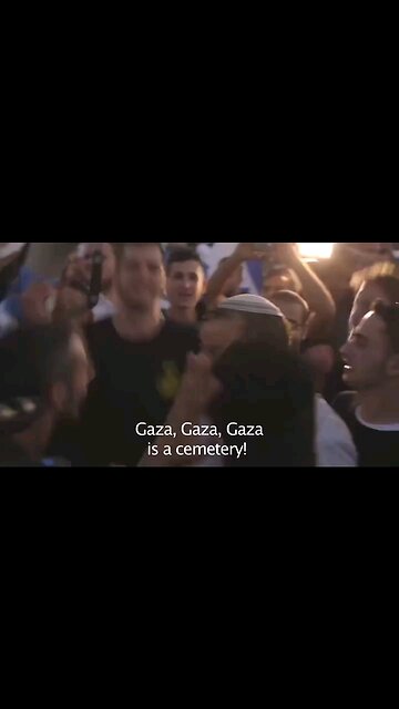 Zionists singing Gaza is cemetery now there R no schools in Gaza because there R no children left⏬dp