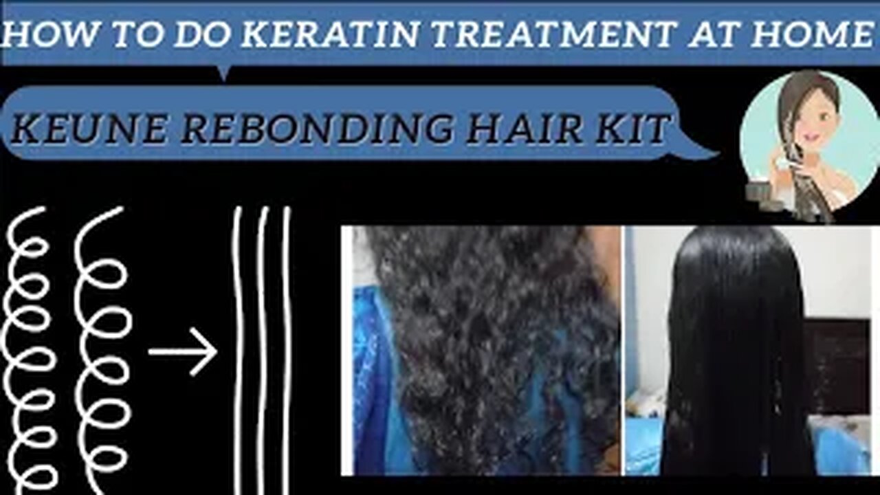 Keratin treatment at home | keune hair rebonding kit | by fiza farrukh