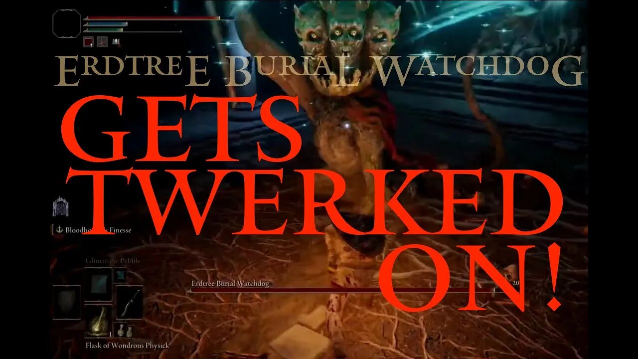 Elden Ring Erdtree Burial Watchdog Defeated and Twerked On (Elden Ring Live)