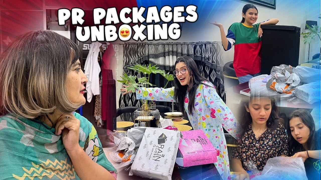 MAMA KA NEW HAIRSTYLE 💇_♀️ _ Sab K PR Packages Ki Unboxing 😍 _ Hira Ki Singing 😅