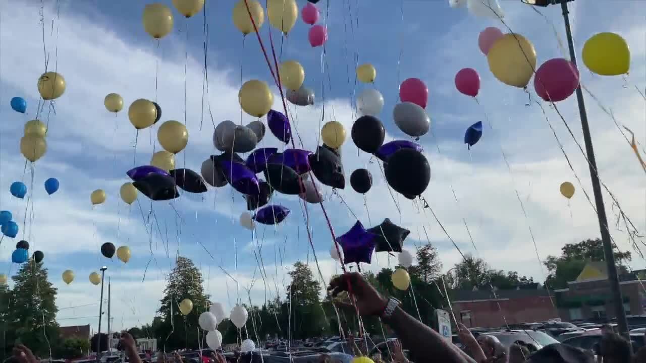 Flying high but never forgotten. Balloons for a life-changing family