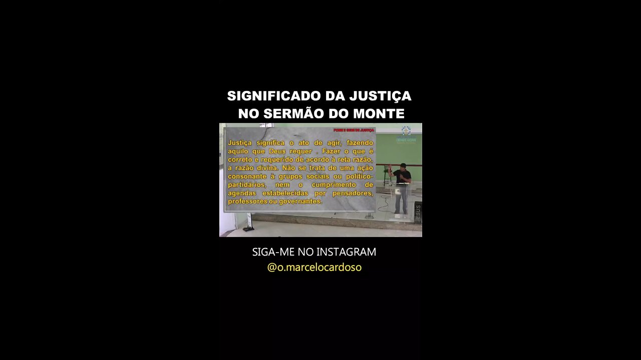 Justiça no Sermao do Monte