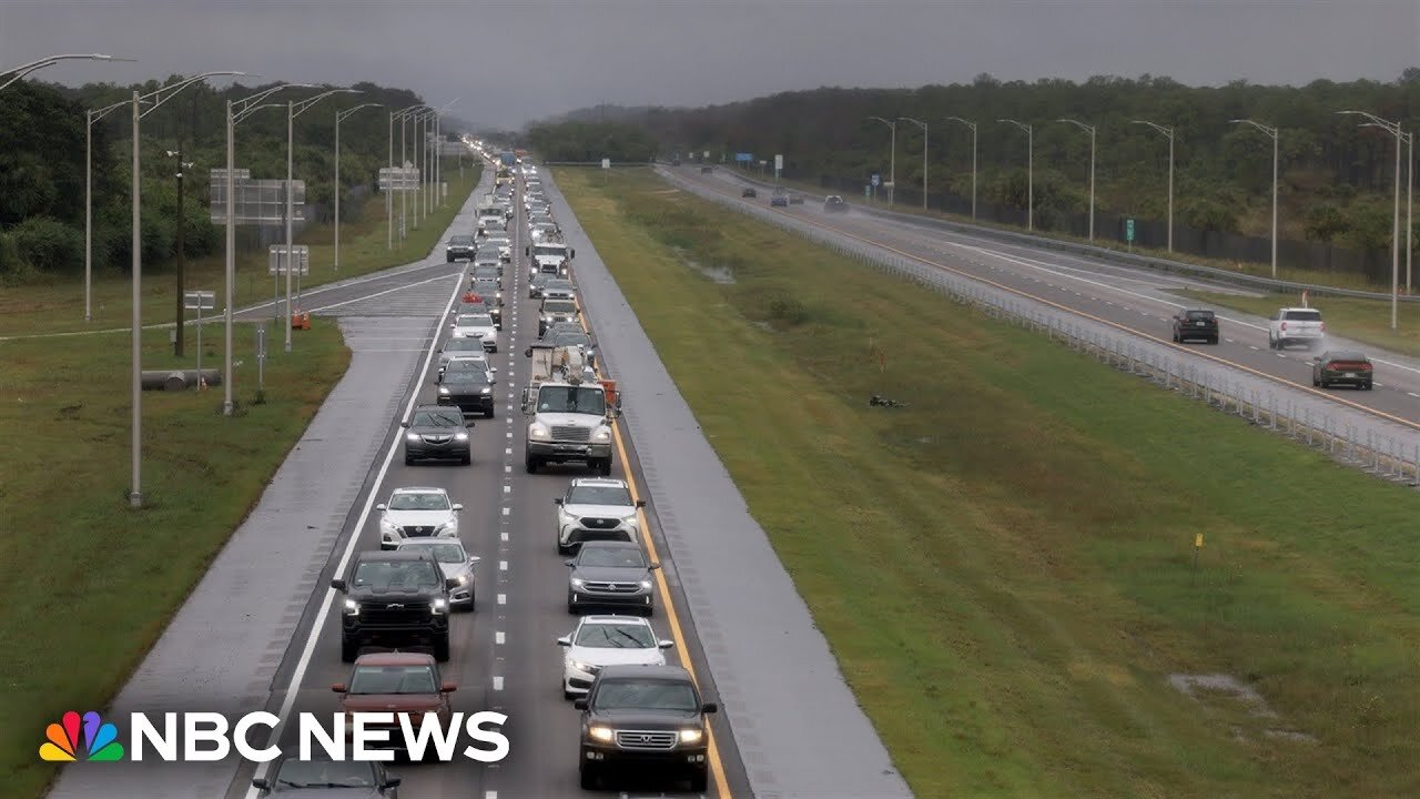 Evacuations underway, gas stations busy ahead of Hurricane Milton landfall