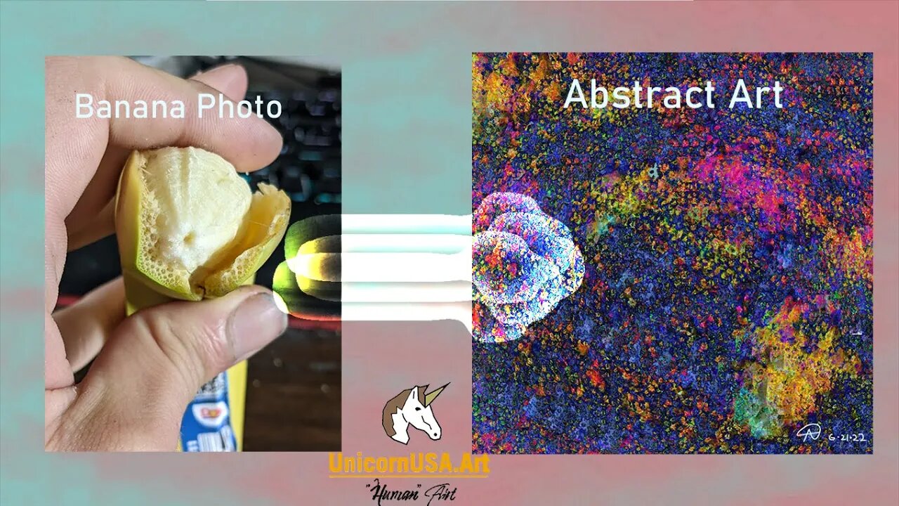 Banana ➡ Rainbow Galaxy Photoshop Art #shorts
