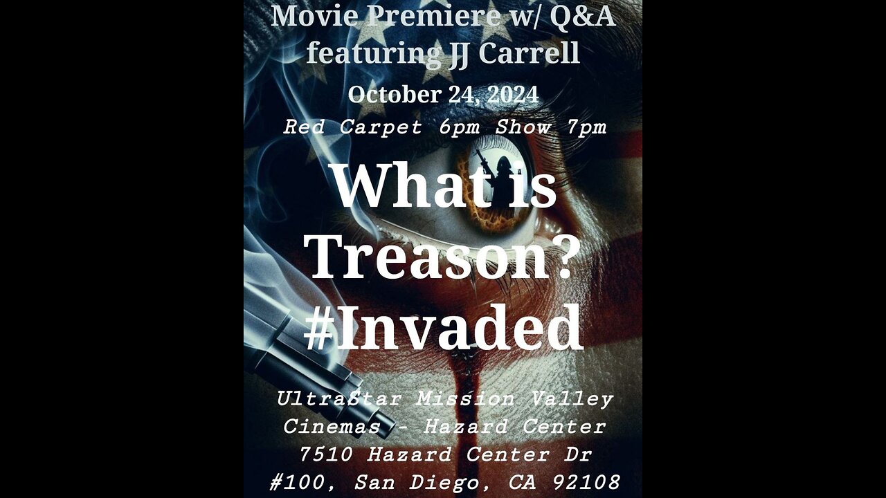 Eye of the STORM LIVE -> What is Treason?#INVADED Premiere 10/24/24 Red Carpet Interviews