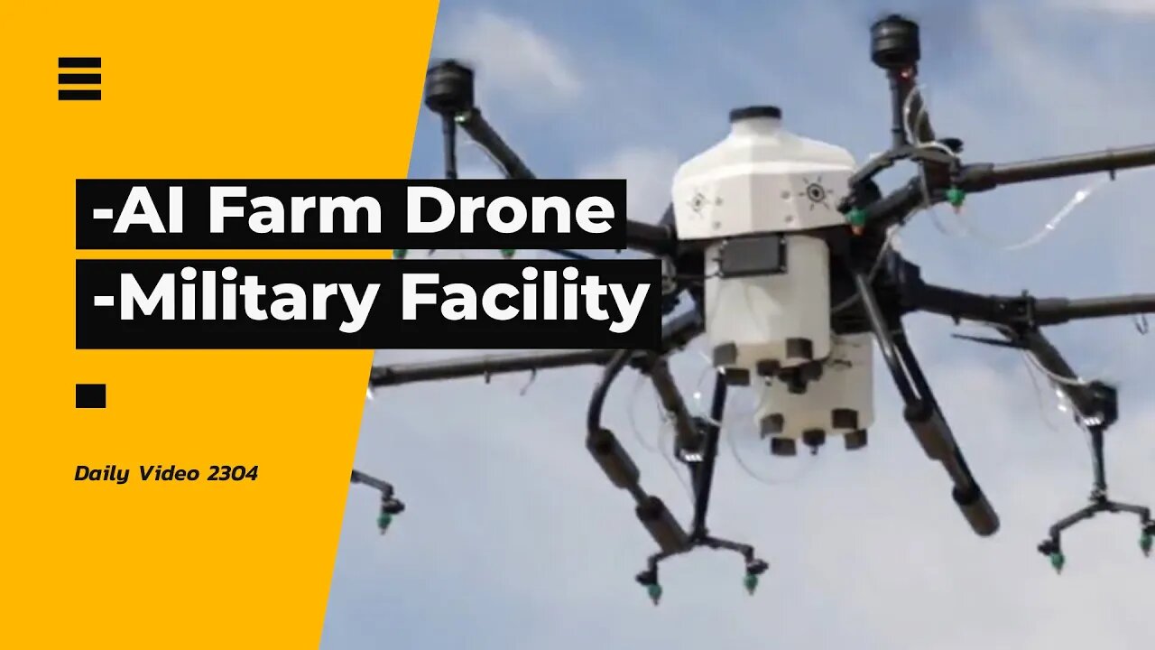 Precision AI Farm Weeding Drone, Boardman Military Drone Facility