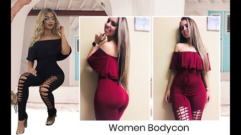 PRETTYGARDEN Summer Off-Shoulder Ruffle Sleeve Hollow Out Bodycon Outfits
