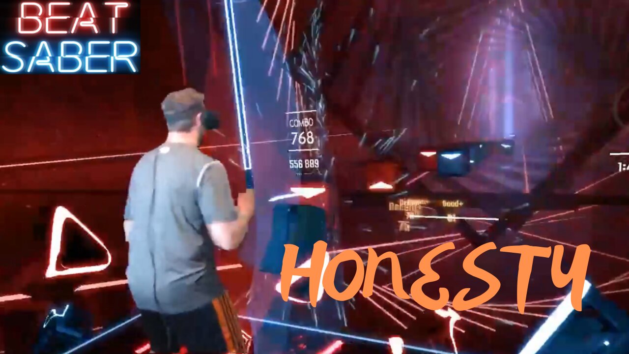 Beat Saber || Honesty V2 - Gyze || Expert+ Mixed Reality