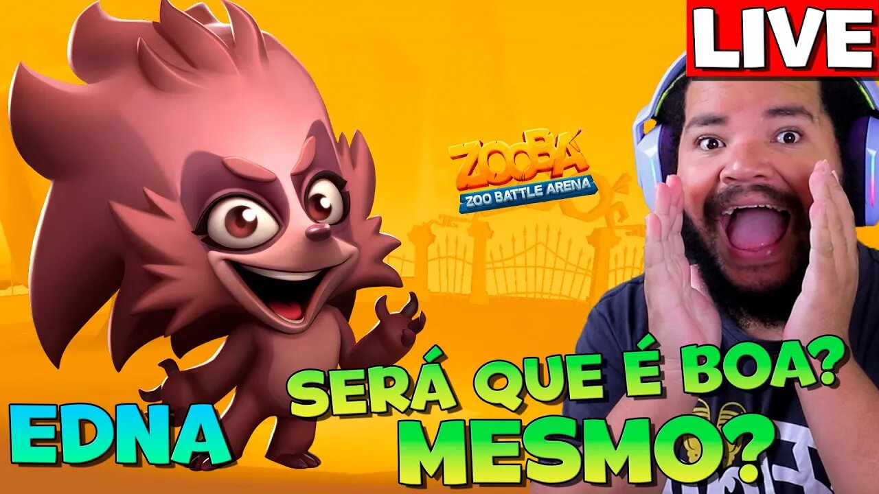 EDNA É REALMENTE BOA? GANHEI ELA FINALMENTE! ZOOBA: Jogo de Batalha Animal Live #35