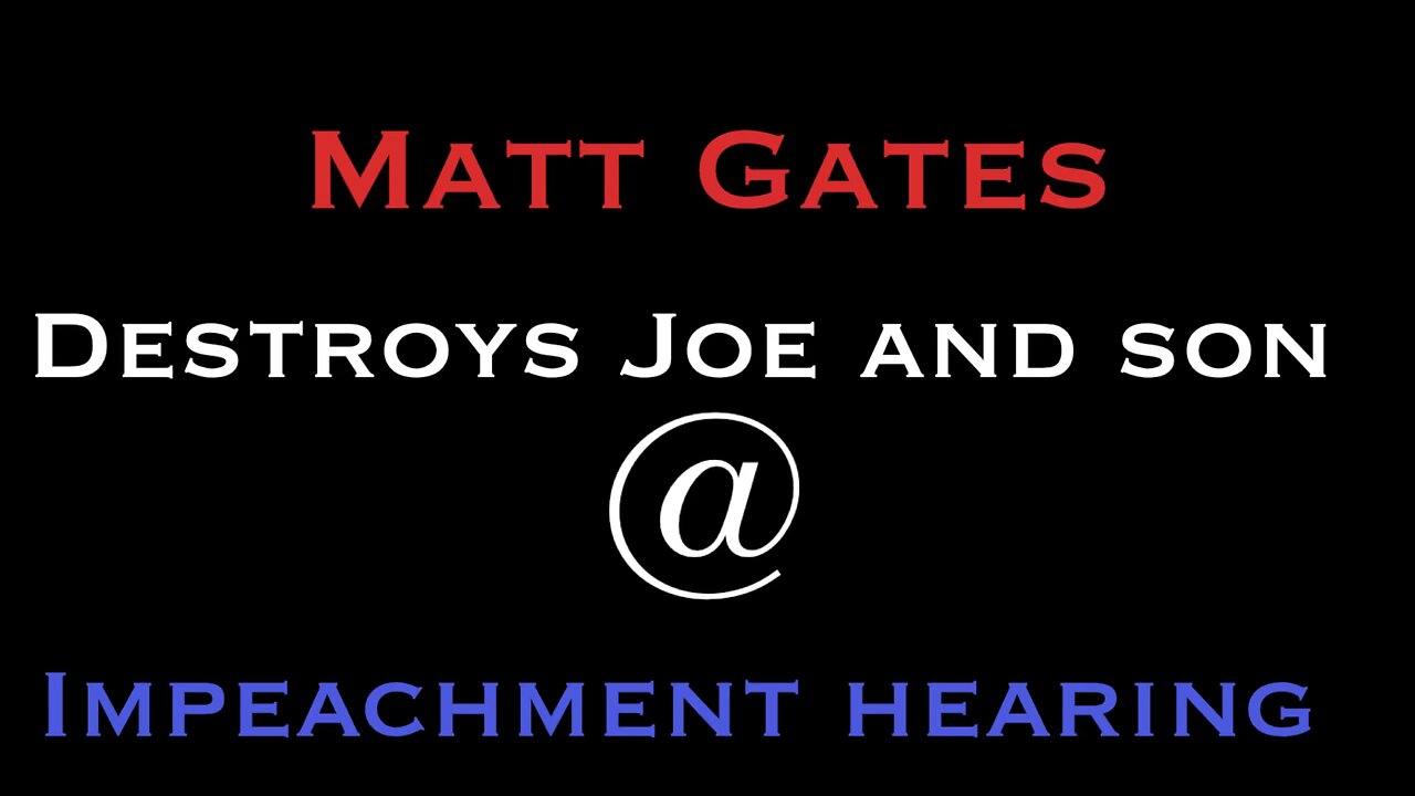 Matt gates destroys  White House puppet and son #UCNYNEWS