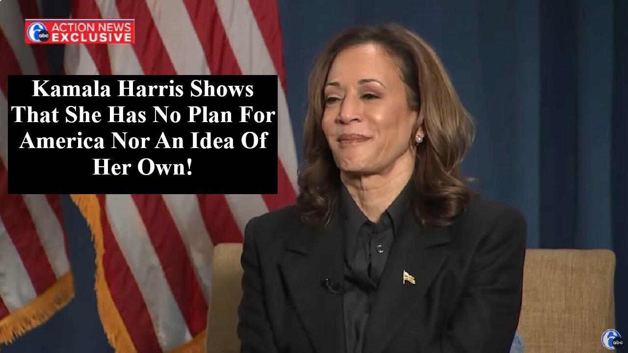 Kamala Harris Bombs Post Debate Interview With ABC News By Saying Absolutely Nothing!