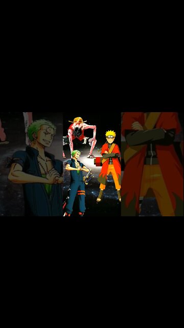 WHO IS STRONGEST?? - Naruto VS Luffy & Zoro.#shorts