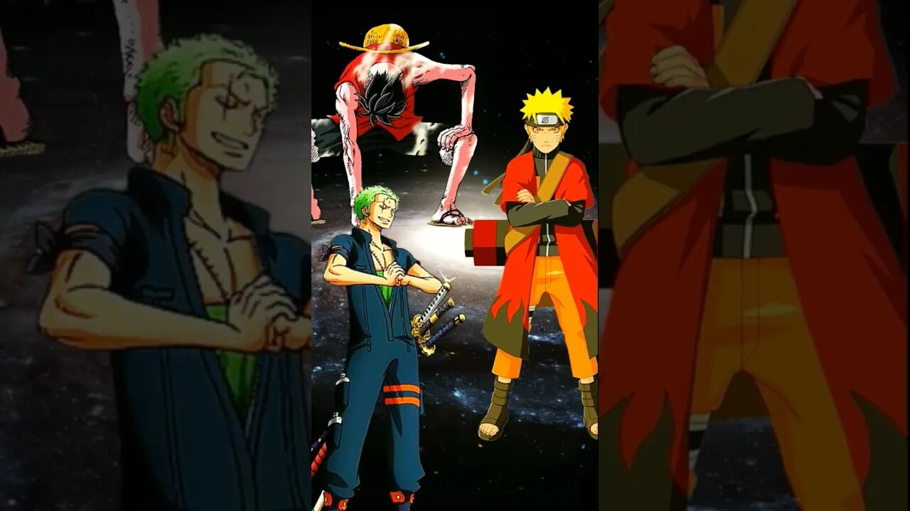 WHO IS STRONGEST?? - Naruto VS Luffy & Zoro.#shorts