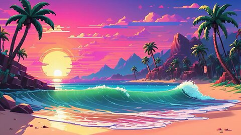 HARMONIUS - WALKING ON THE BEACH (Synthwave/EDM/Techno/House mix)