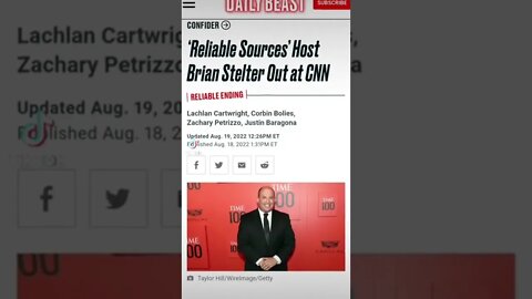 CNN's propagandist Stelter is Out.