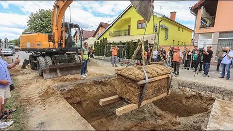 Iskopan rimski sarkofag pronađen u Vinkovcima