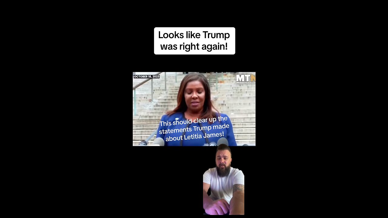 Letitia James claims Trump is spreading rumors about her, but this video should clear everything up!