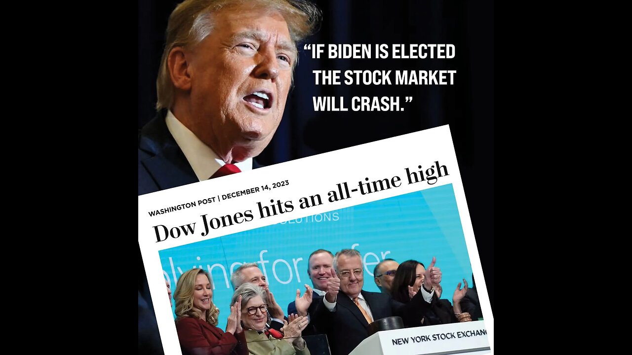 Trump: You know the market goes up every time I get a good poll number?