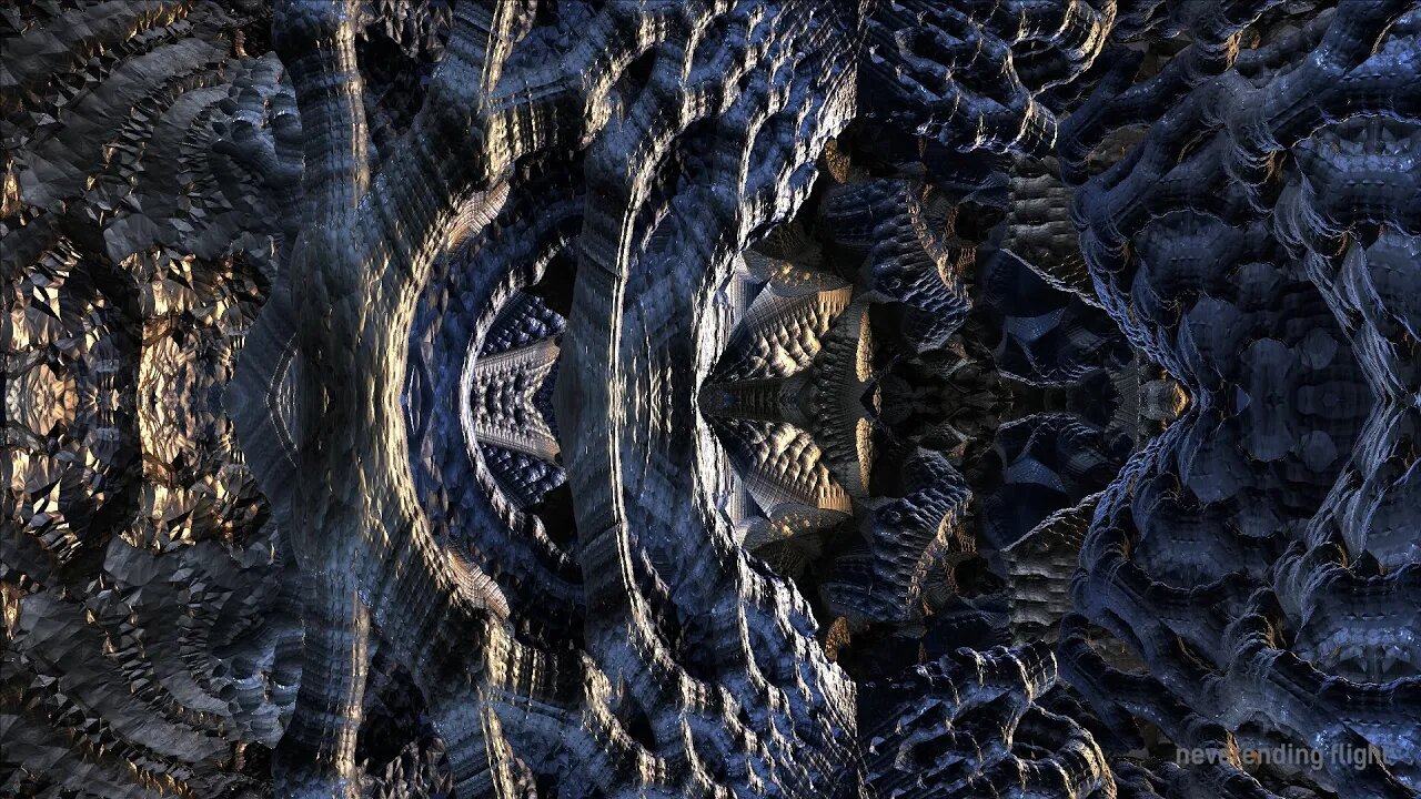 Walking in and out. 3D Fractal Animation