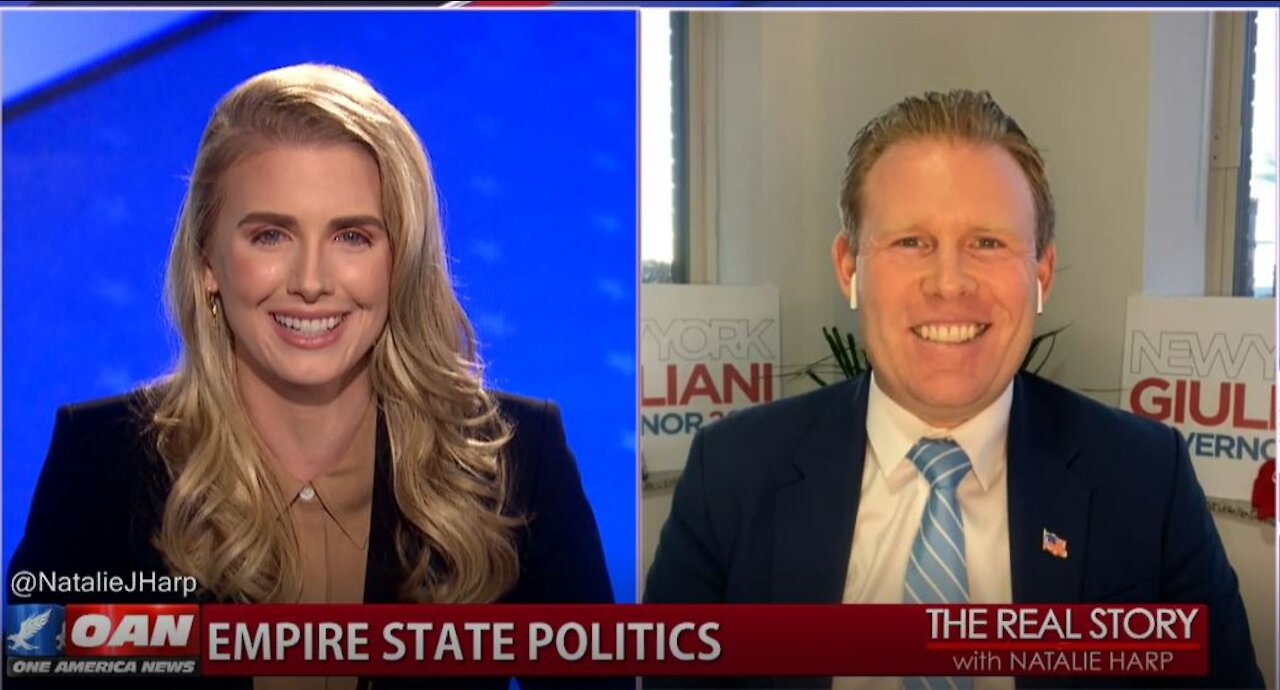 The Real Story - OAN Adam’s Awkward Interview with Andrew Giuliani