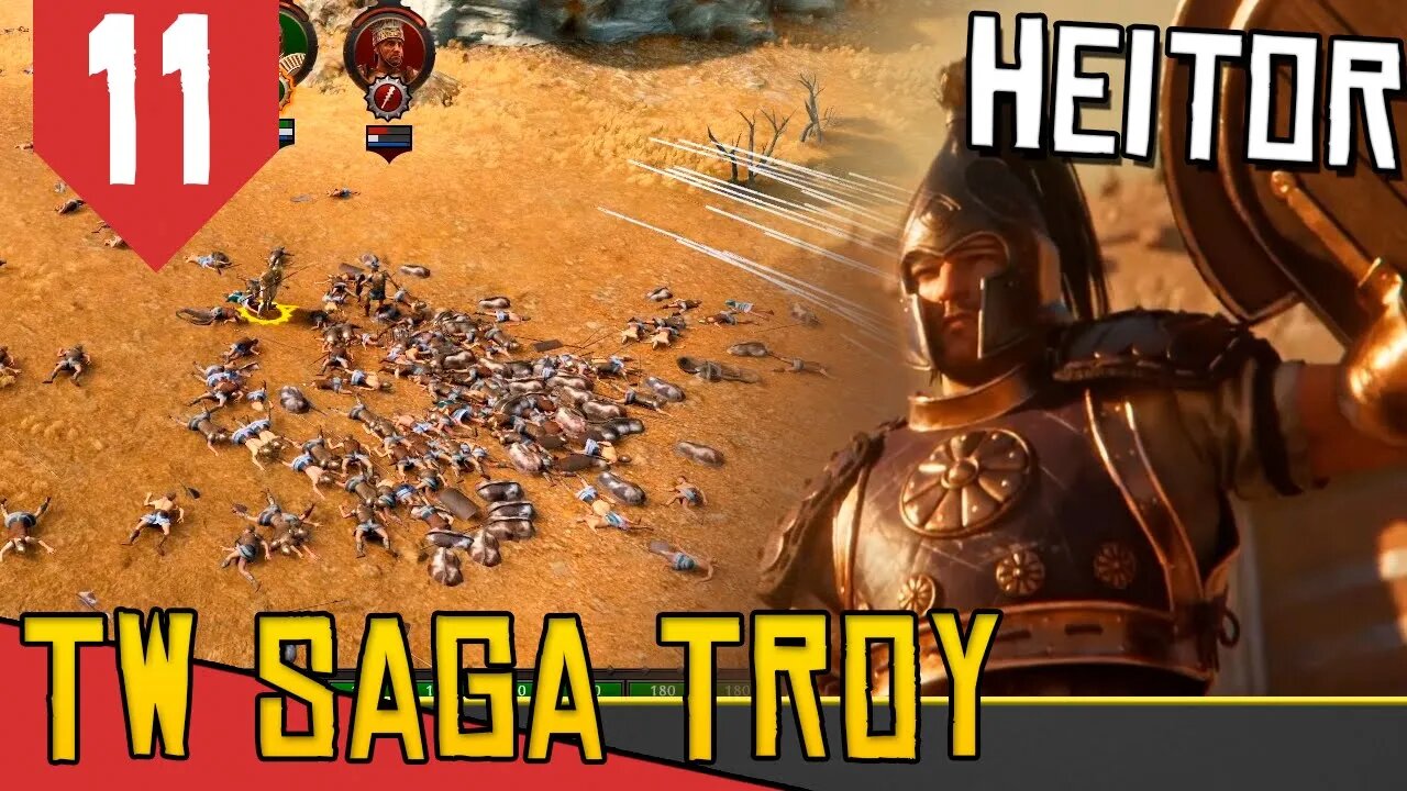 Arqueiros e Costas - Total War Saga Troy Heitor #11 [Série Gameplay Português PT-BR]