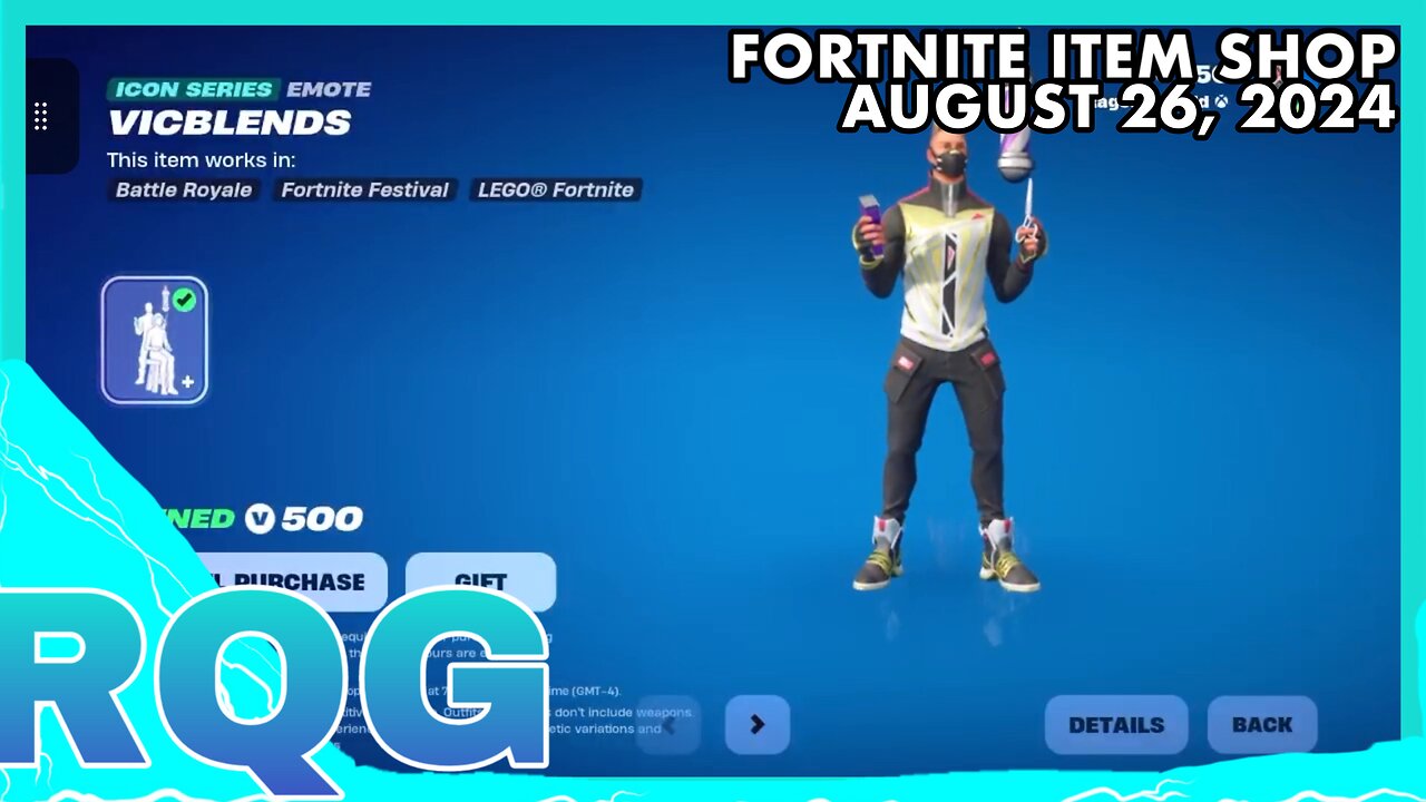 “NEW” VICBLENDS BARBER EMOTE IS HERE! FORTNITE ITEM SHOP (August 26, 2024)