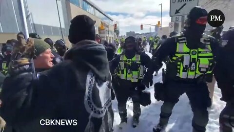 Canadian police working for the new morbid order