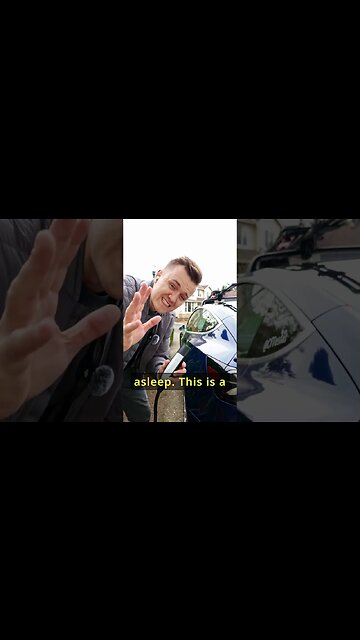 Bro you can always open a Tesla charge port#reaction #tesla #teslamodely #electricvehicle