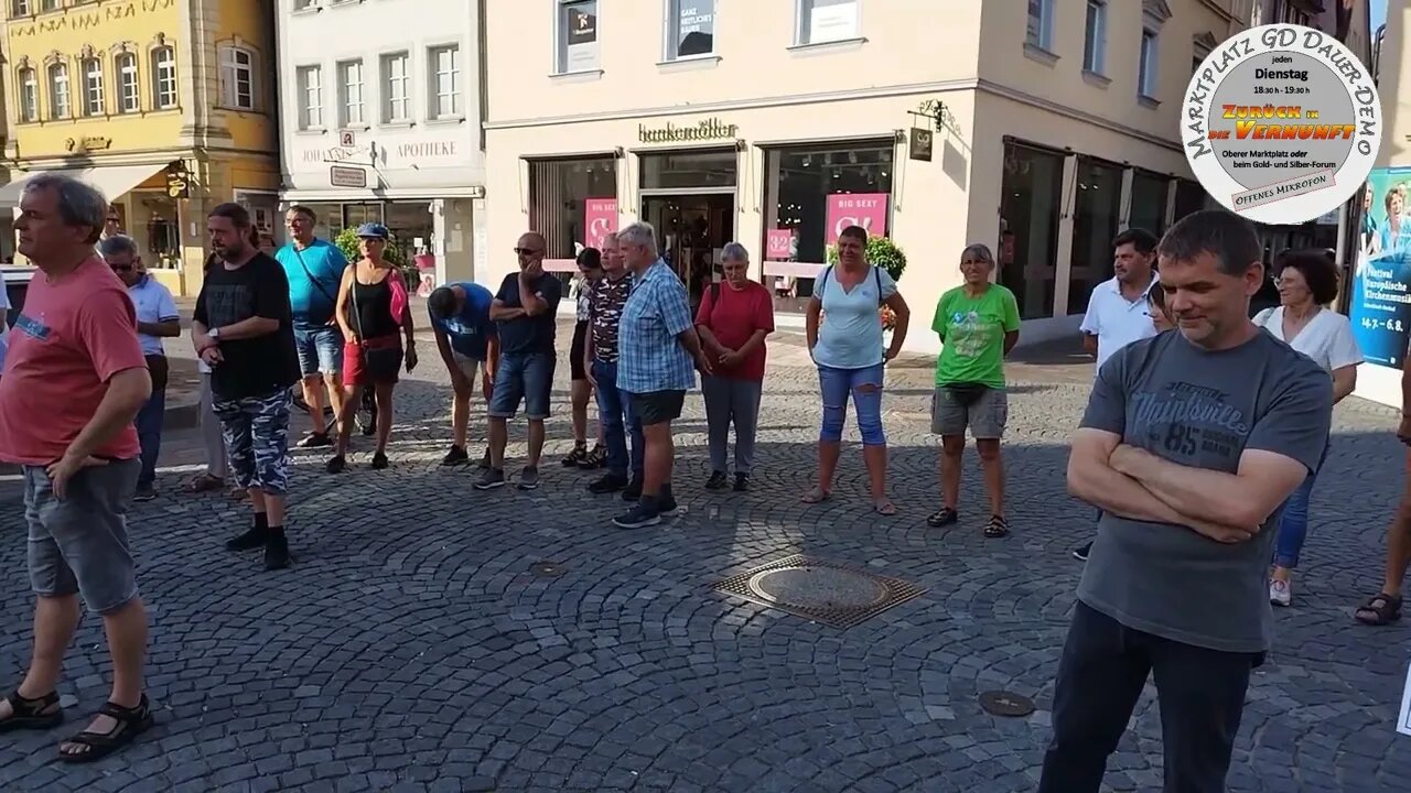 Mahnwache Nr. 190 in Schwäbisch Gmünd am 18.07.2023