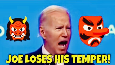 Biden LOST HIS TEMPER today during Speech