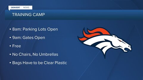 Broncos Training Camp rules for fans