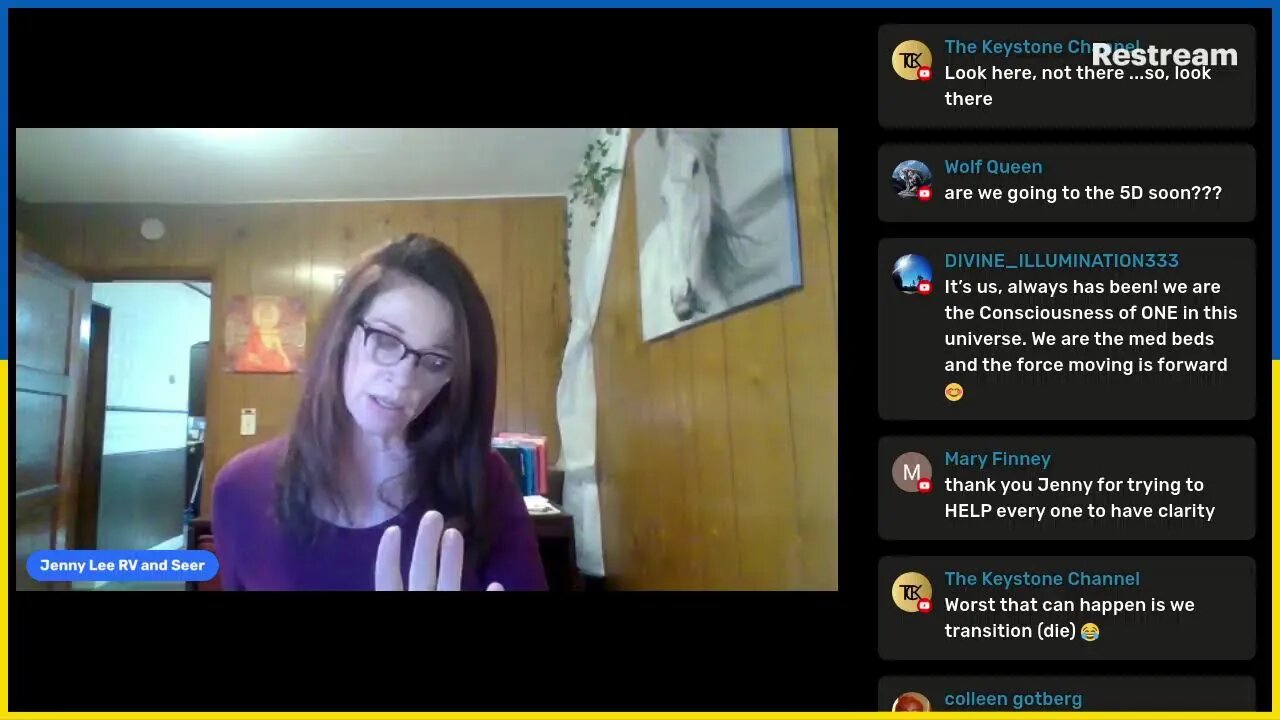 Live with Jennyssight the Seer. as she see the world events
