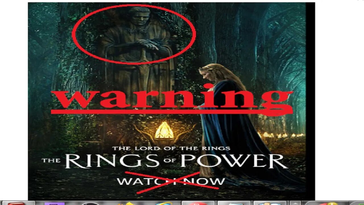 AMAZON ORIGINAL - LORD OF THE RINGS OF POWER EPISODE 1 WARNING - PROMOTES SORCERY