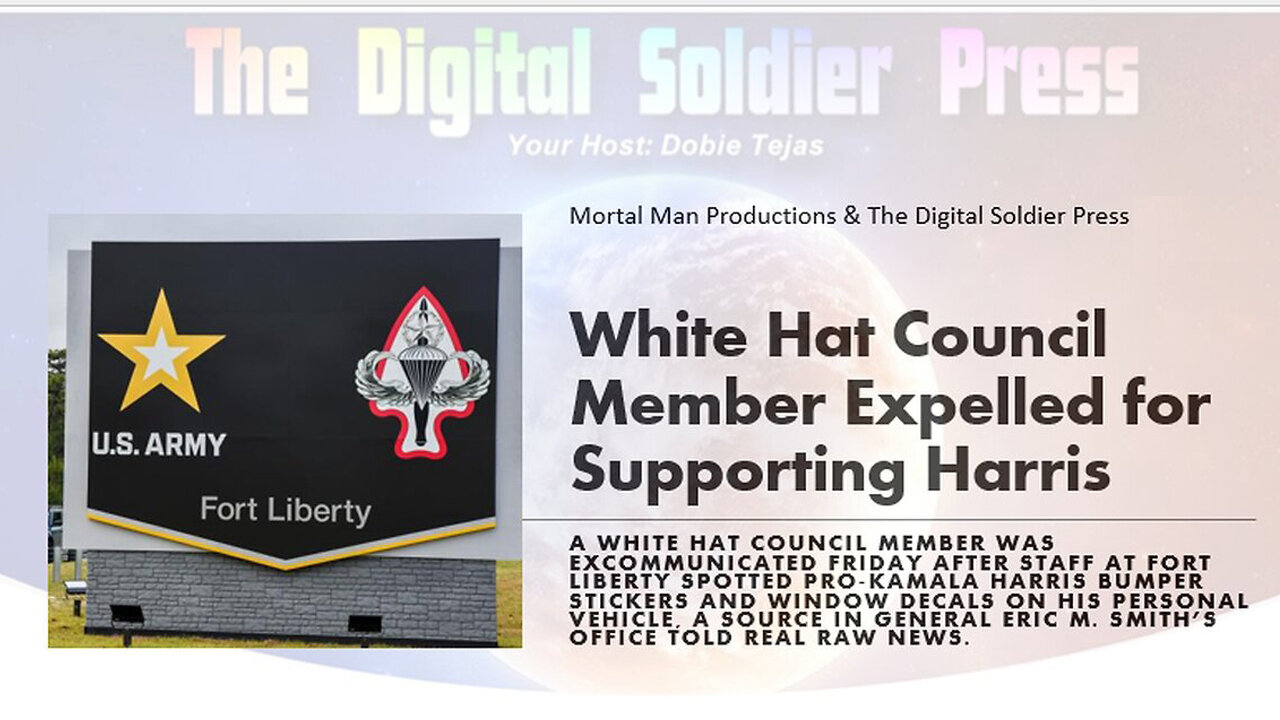 White Hat Council Member Expelled for Supporting Harris