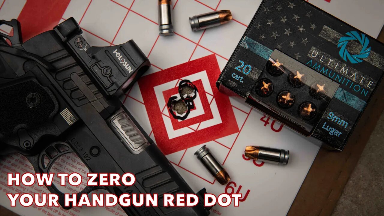 How to Zero Your Handgun Red Dot