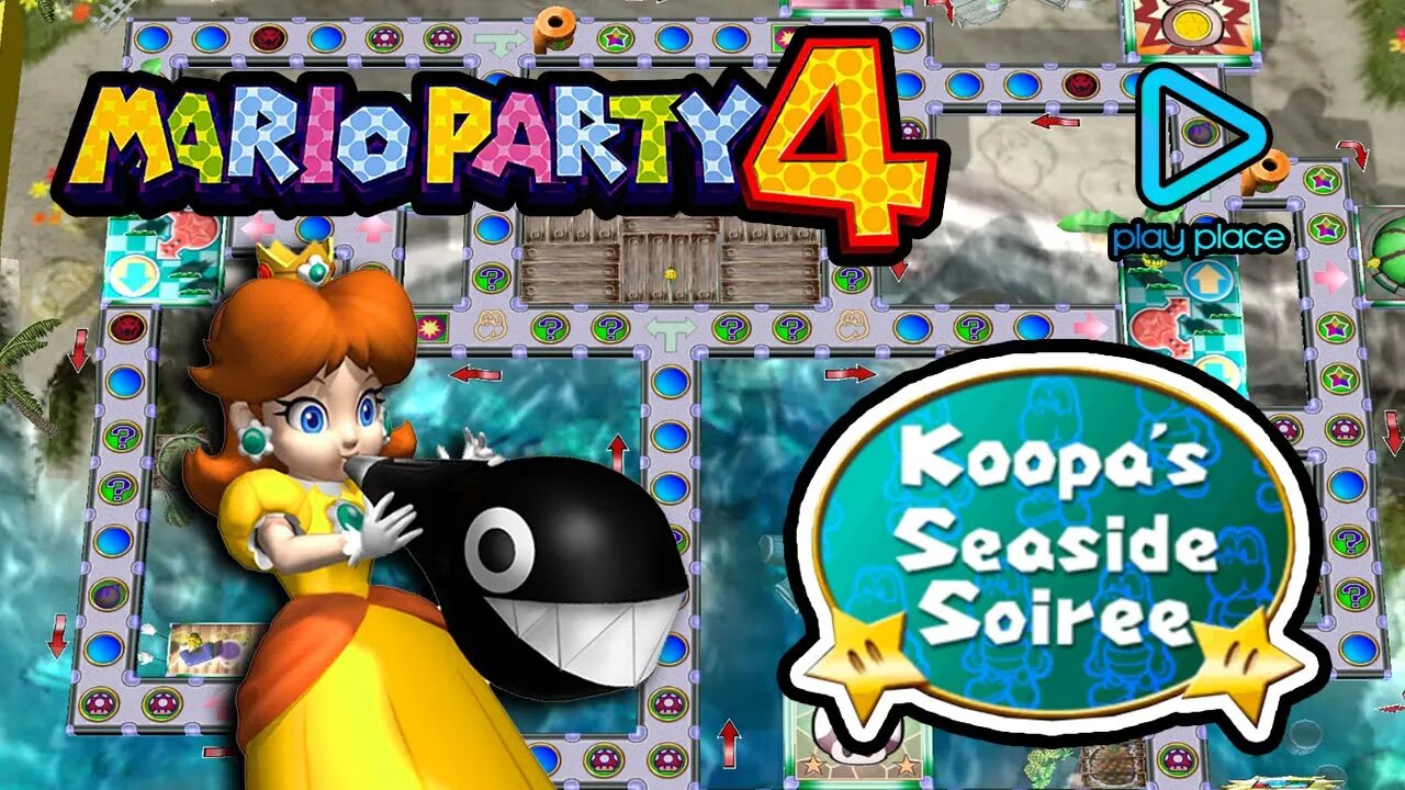 Mario Party 4 - Game Cube / Koopa's Seaside Soirre