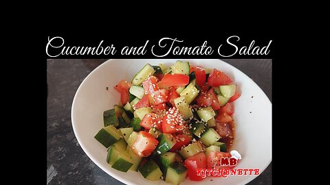 TRY THIS RECIPE NEXT TIME YOU MAKE SIMPLE AND EASY SUMMER VEGETABLE | CUCUMBER AND TOMATO SALAD