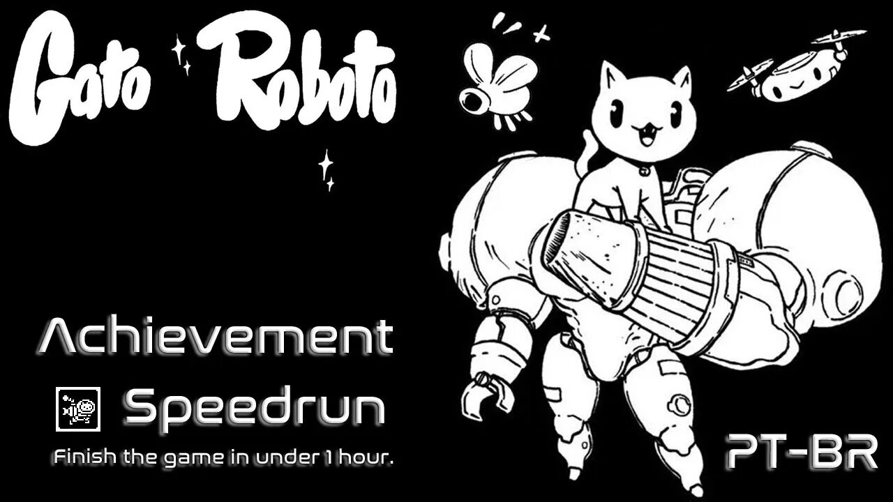 Gato Roboto: Achievement Speedrun [PT-BR][Gameplay]