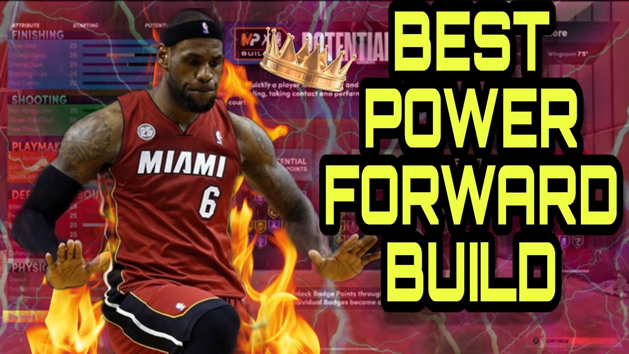 93 badges - best power forward build NBA 2K22