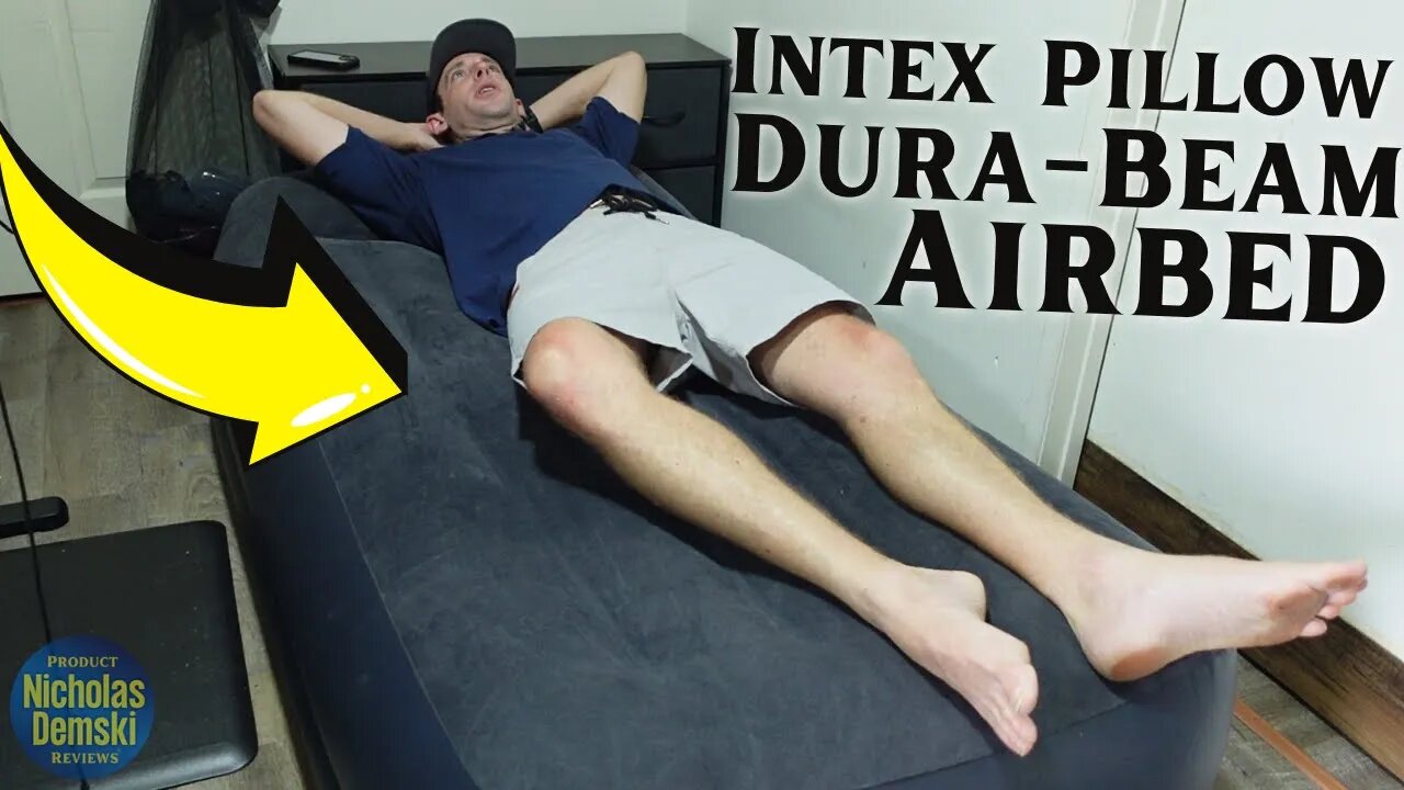 SLEEP EASY: Intex Pillow Dura-Beam Series Rest Raised Airbed with Internal Pump REVIEW