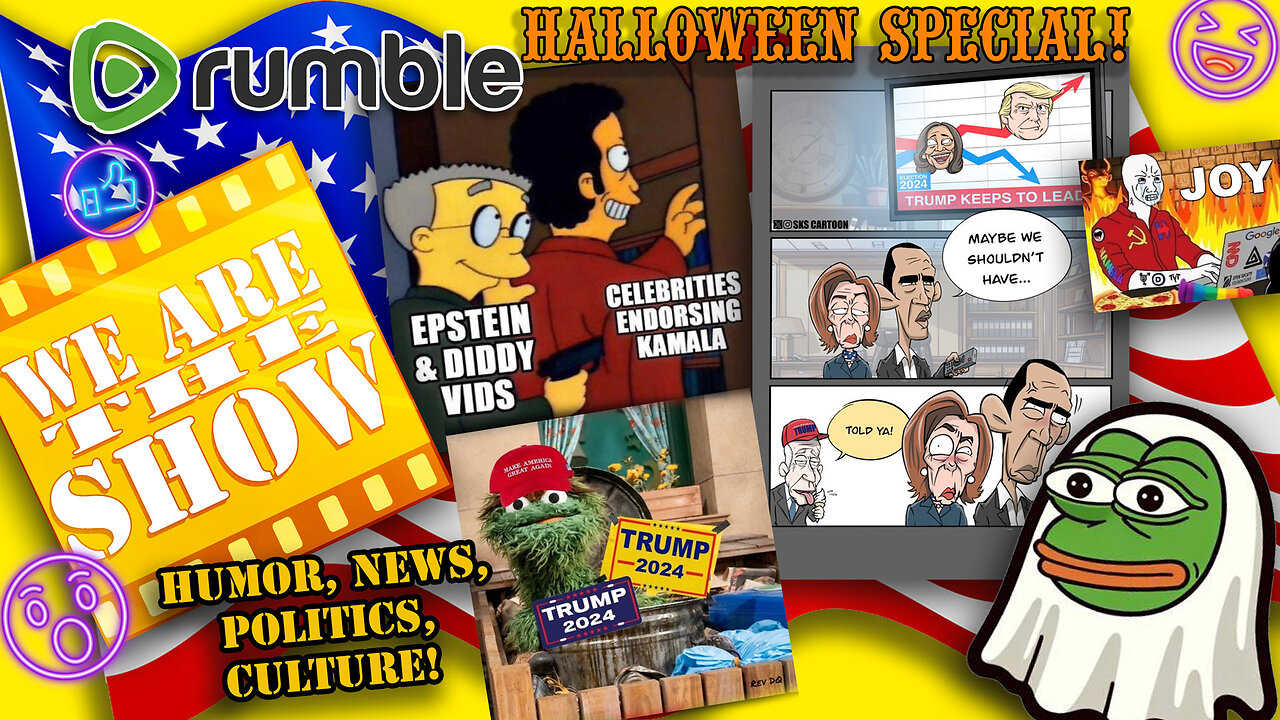 10-31 7pm EST Halloween Special! News Culture Politics and More! Come say hi!