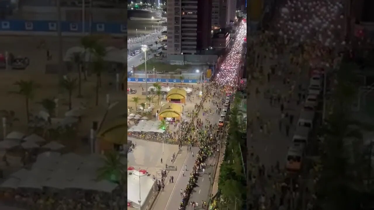 Massive rally in Fortaleza, Brazil in support of Bolsonaro