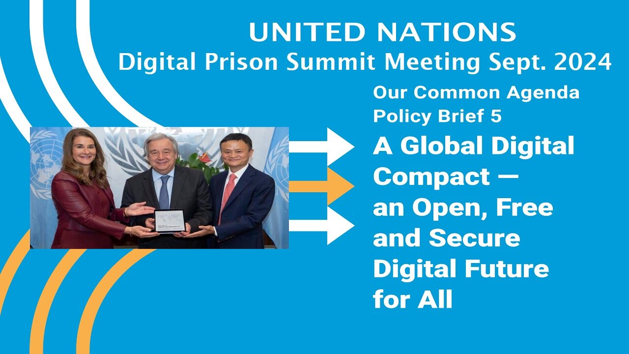 UN's Globalist "Summit of the Future” in September 2024 For Digital ID Prison Set-Up