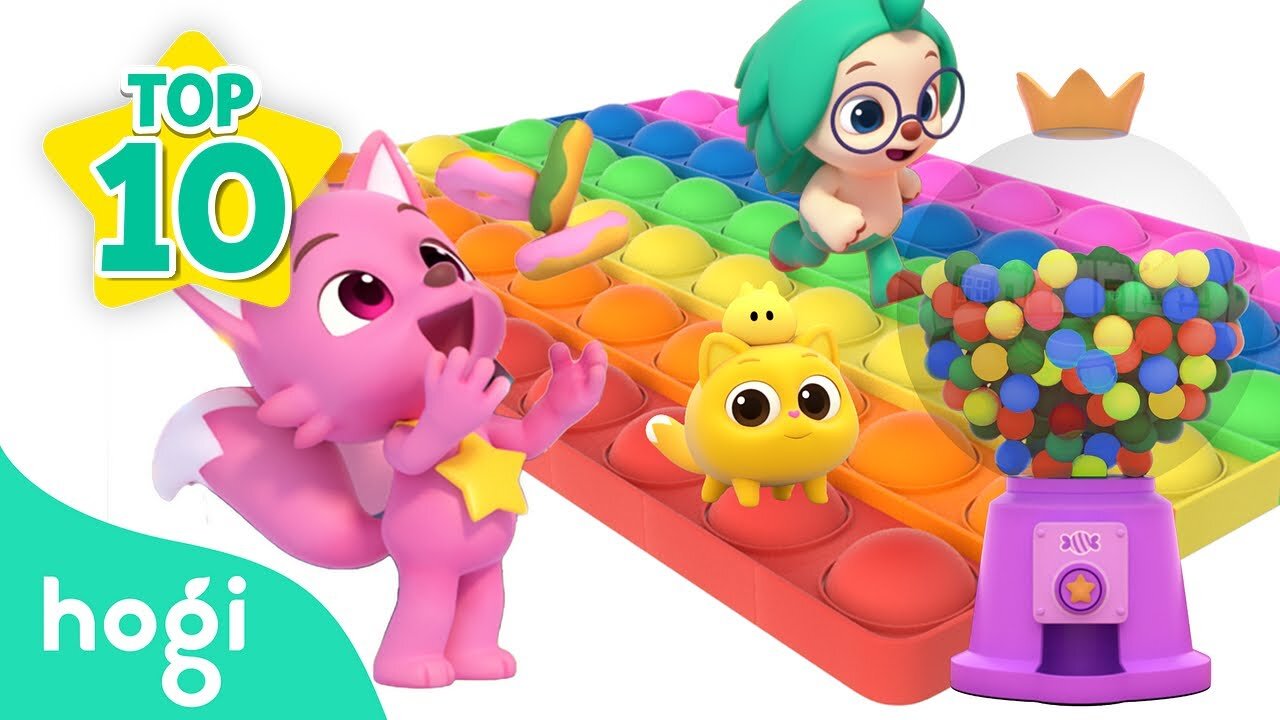 Learn Colors with Pop it + Ball Pit｜Colors for Kids｜Hogi Colors｜Hogi Pinkfong Colors