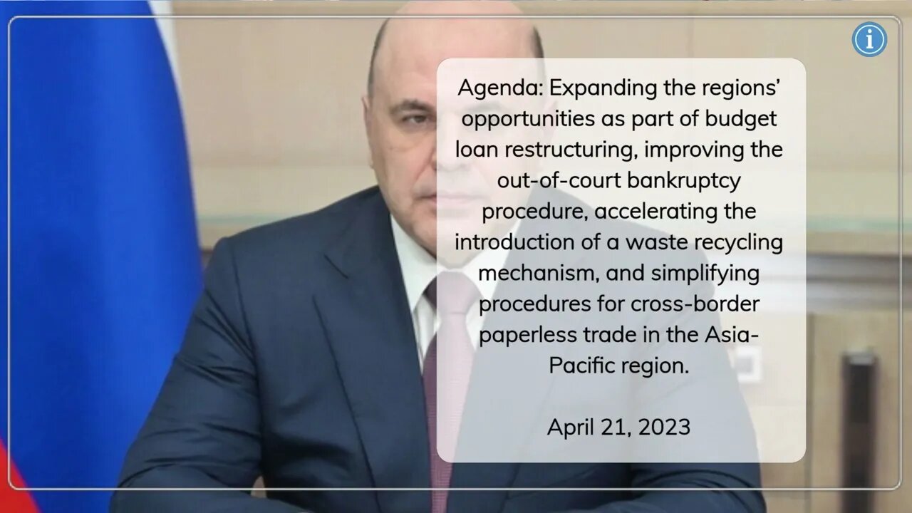 The Russian Government meeting: Mikhail Mishustin